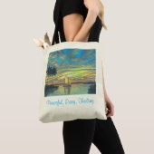canvas tas, vreedzaam, eenvoudig, gevoel tote bag (Dichtbij)