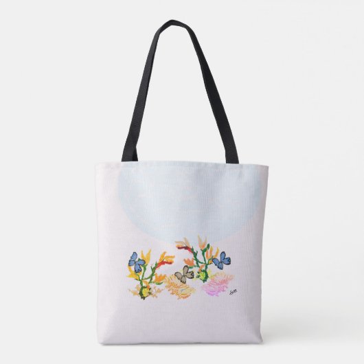 Canvas tas: Vreedzaam Tote Bag (Achterkant)