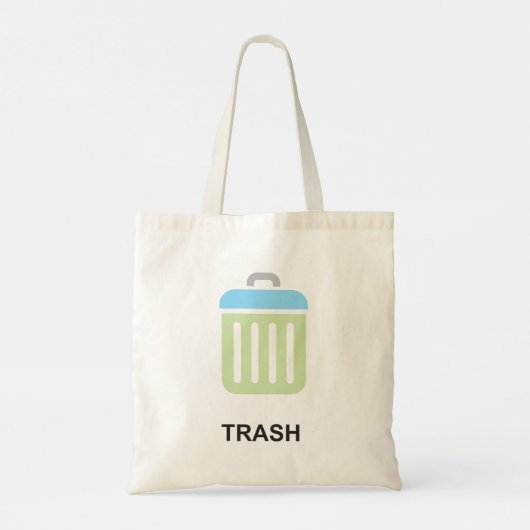 Canvas tas vuilnisbak vuilnis (Achterkant)