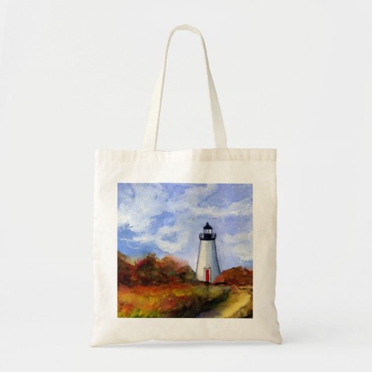 Canvas tas vuurtoren van Cape Poge (Voorkant)