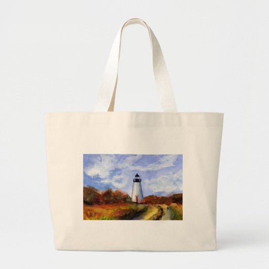 Canvas tas vuurtoren van Cape Poge (Voorkant)