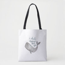 Canvas tas walvis