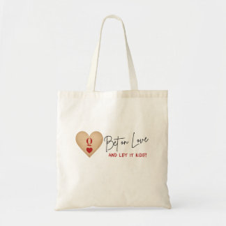 Canvas tas Wedden op liefde en laat het erop aanko