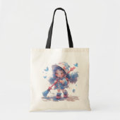 Canvas tas - Whimsical Magic Girl (Voorkant)
