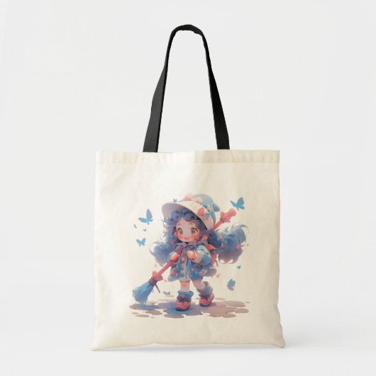 Canvas tas - Whimsical Magic Girl (Voorkant)