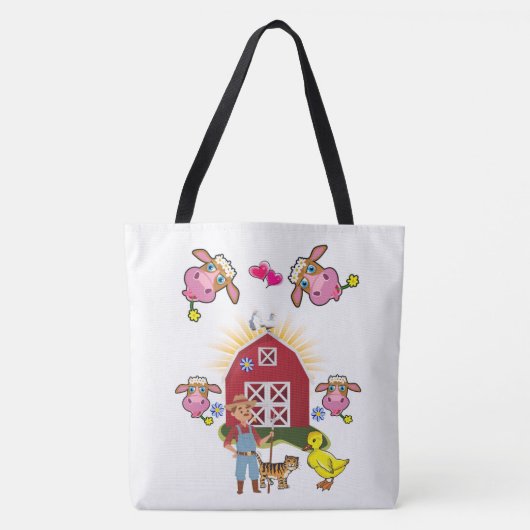 Canvas tas White Country Boerderij (Voorkant)