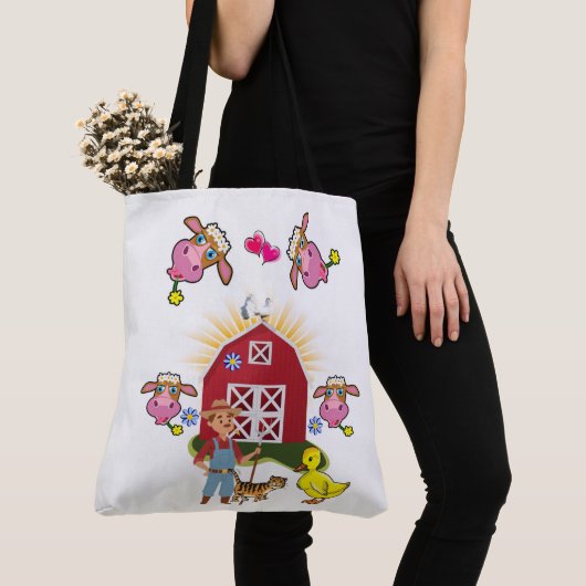 Canvas tas White Country Boerderij (Dichtbij)