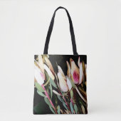 canvas tas "White Leucadendron" (Voorkant)