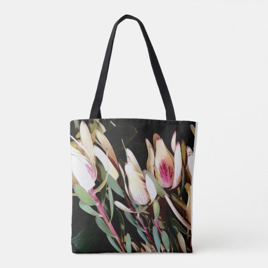 canvas tas "White Leucadendron" (Achterkant)