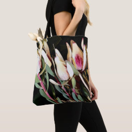 canvas tas "White Leucadendron"