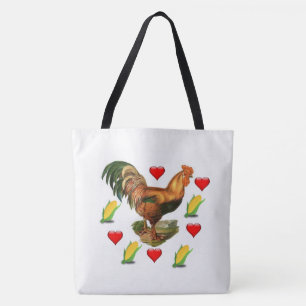 Canvas tas White Rooster Corn