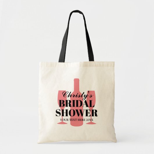 Canvas tas wijngaarden  vrijgezellenfeest (Voorkant)