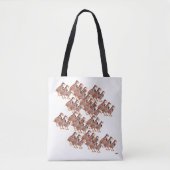 Canvas tas: winkelen we gaan tote bag (Voorkant)