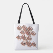 Canvas tas: winkelen we gaan tote bag (Achterkant)