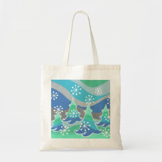Canvas tas Winterbomen (Voorkant)