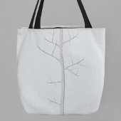 Canvas tas wintervogelboom