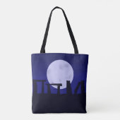 Canvas tas Winterzonnewende Moon (Achterkant)