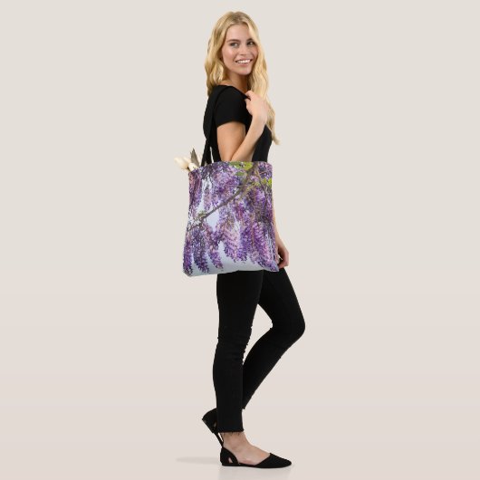 Canvas tas Wisteria Lovers (Op model)