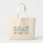 Canvas tas Wit-Russische architectuur van de berge (Voorkant)