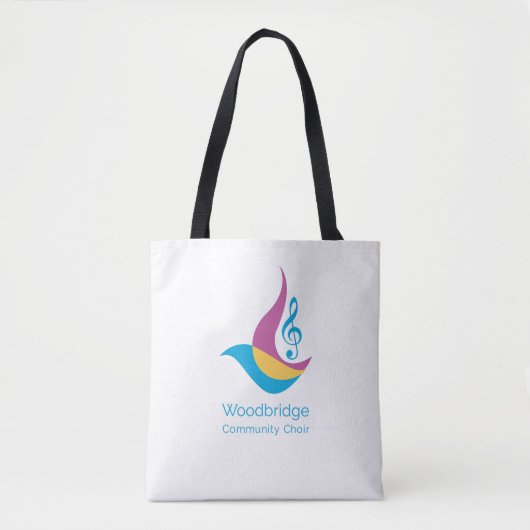 Canvas tas - Woodbridge Community Choir (Voorkant)