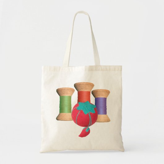  Canvas tas Wooden Spool (Voorkant)