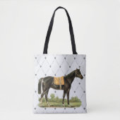Canvas tas  zadelpaard (Voorkant)