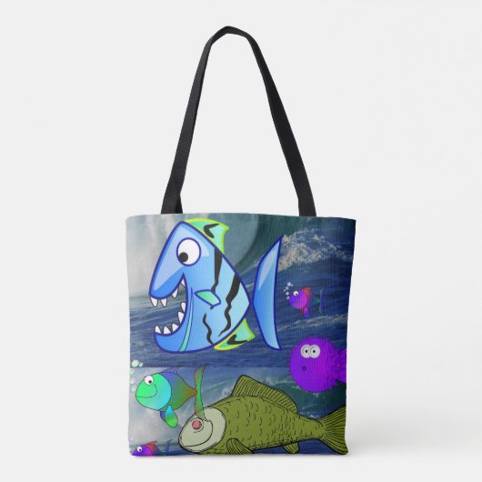 canvas tas zeeduivel (Achterkant)