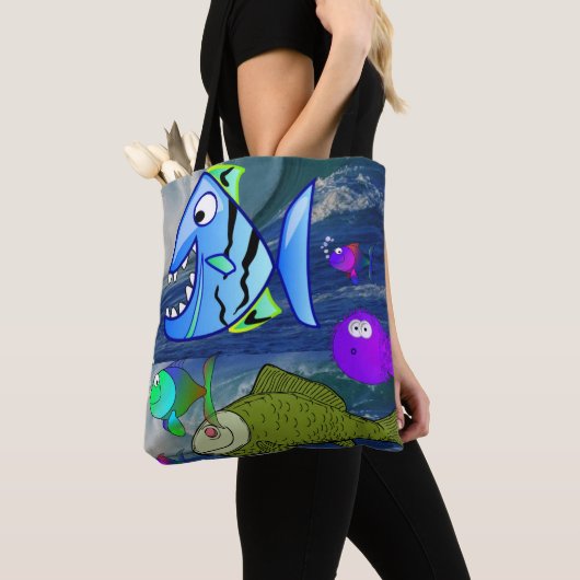 canvas tas zeeduivel (Dichtbij)