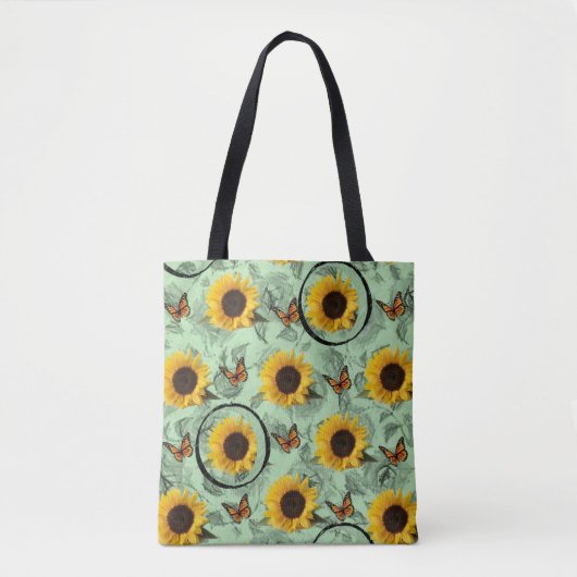 canvas tas zonnebloemen (Voorkant)
