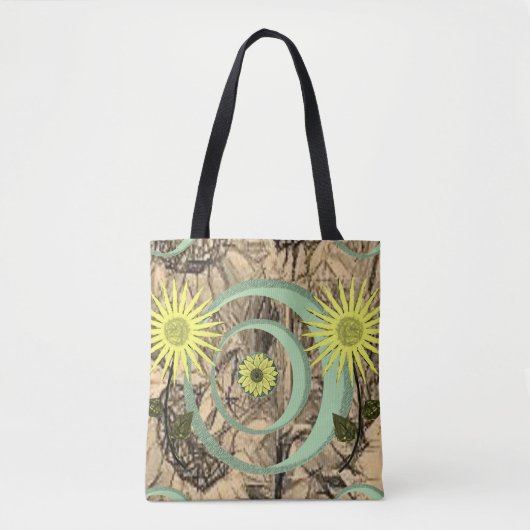 canvas tas zonnebloemen (Voorkant)