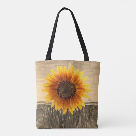 canvas tas zonnebloemen (Achterkant)