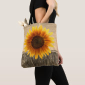 canvas tas zonnebloemen (Dichtbij)
