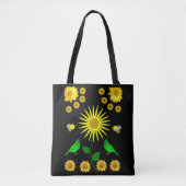 canvas tas zonnebloemen (Voorkant)