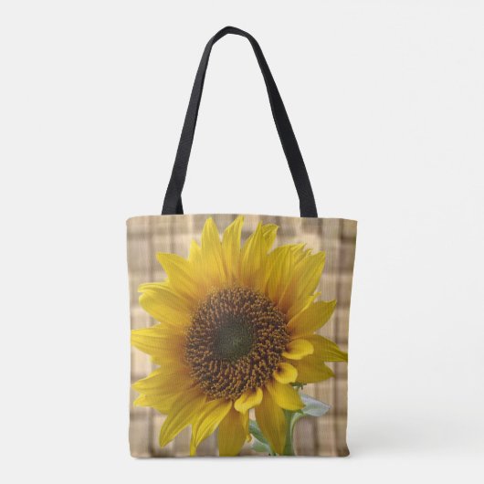 canvas tas zonnebloemen (Achterkant)