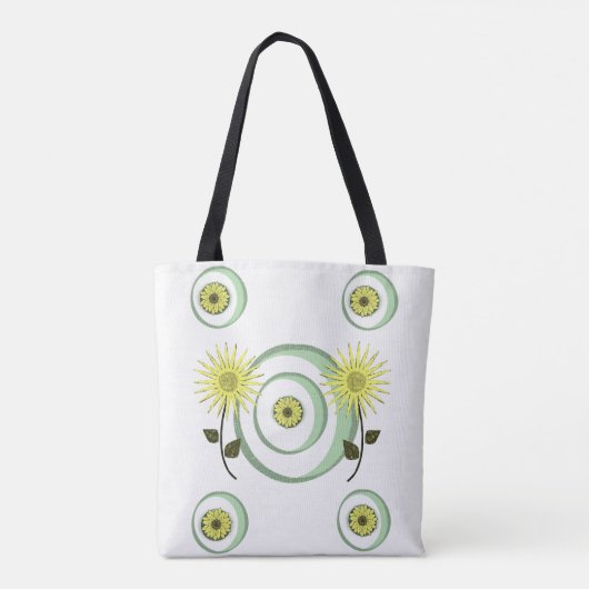canvas tas zonnebloemen (Achterkant)