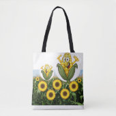 canvas tas zonnebloemen (Voorkant)
