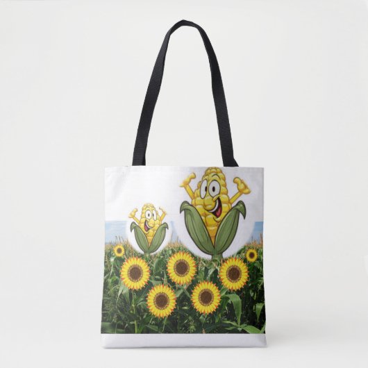 canvas tas zonnebloemen (Voorkant)