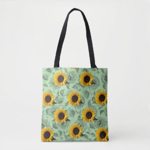 canvas tas zonnebloemen