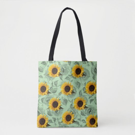 canvas tas zonnebloemen (Voorkant)