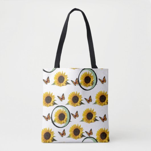 canvas tas zonnebloemen (Voorkant)