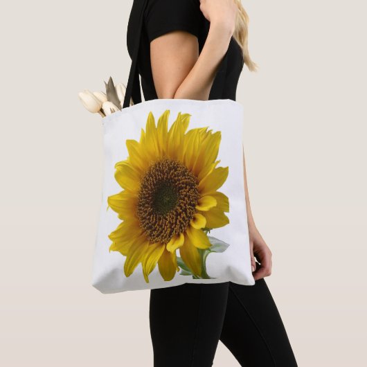 canvas tas zonnebloemen (Dichtbij)