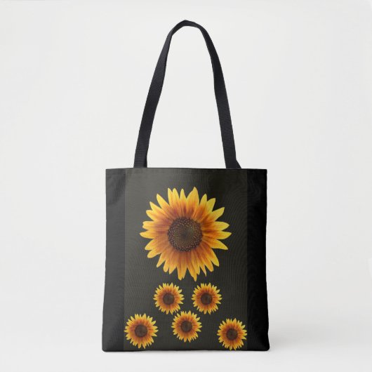 canvas tas zonnebloemen (Voorkant)