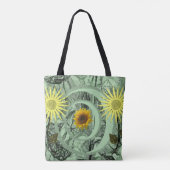 canvas tas zonnebloemen (Achterkant)