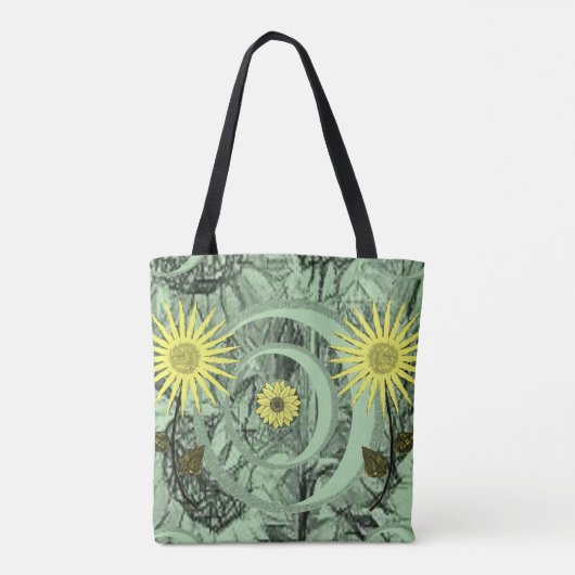 canvas tas zonnebloemen (Achterkant)