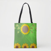 canvas tas zonnebloemen (Voorkant)