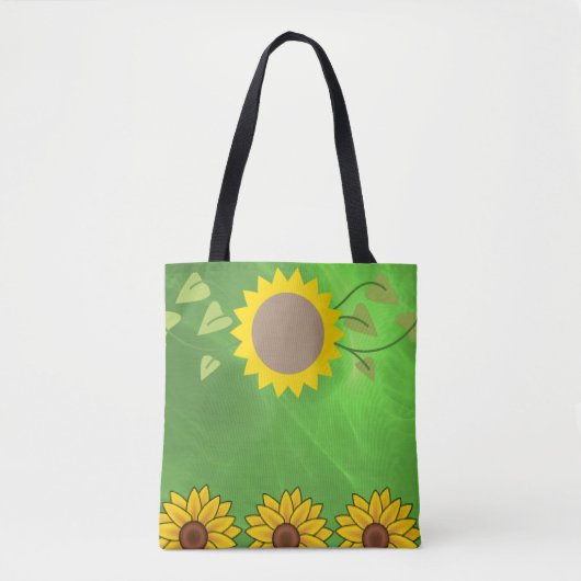 canvas tas zonnebloemen (Voorkant)