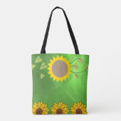 canvas tas zonnebloemen (Achterkant)