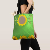 canvas tas zonnebloemen (Dichtbij)