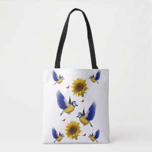Canvas tas zonnebloempitten