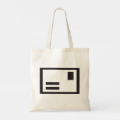 Canvas tas zwarte envelop (Achterkant)